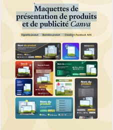 présentation de produits et de publicité Canva Vignette produit Bannière produit Creative