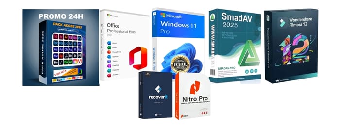Pack Adobe + Logiciels Bonus + Pack Apk & CAO DAO + Formation complète