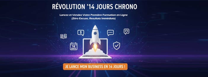 "14 Jours Chrono": Lancez et Vendez Votre Première Formation en Ligne (Résultats Immédiats)