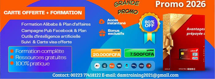 Avec une carte payée & beaucoup de formations gratuites