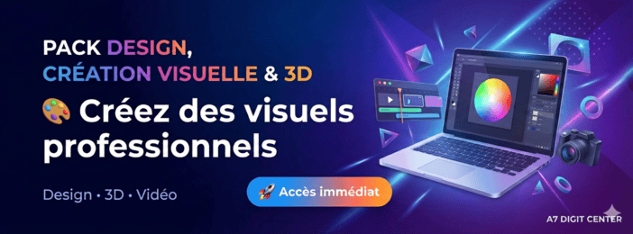 🎨Formation Design, Création Visuelle, 3D & Vidéo – Crée Comme un Pro en Un Temps Record–