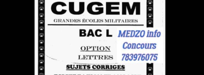 CUGEM niveau bac option lettre