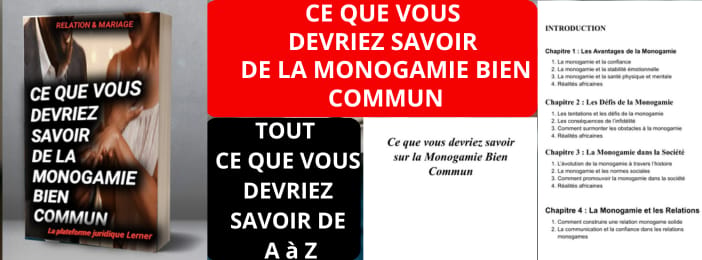 CE QUE VOUS DEVRIEZ SAVOIR DE LA MONOGAMIE BIEN COMMUN