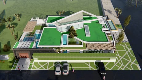 PDC-51-PROJET DE CONSTRUCTION D'UNE RÉSIDENCE PLAIN-PIED SUR 400 m2 (20x20)