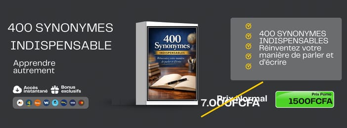 400 synonymes indispensable  pour Réinventez votre manière de parler