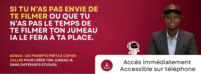 Si tu n’as pas envie de te filmer ou tu n’as pas le temps voici comment créer ton jumeau IA
