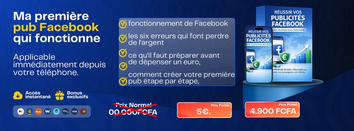 Ma première pub Facebook qui fonctionne
