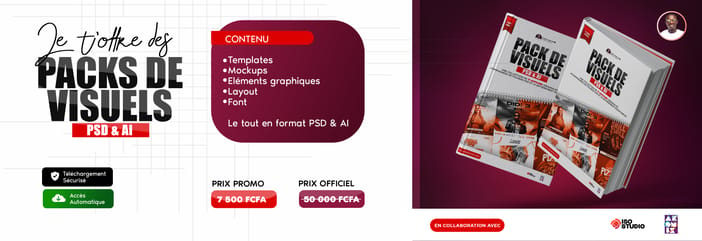Pack Téléchargeable de 17 Visuels 100% Modifiables et Adaptables