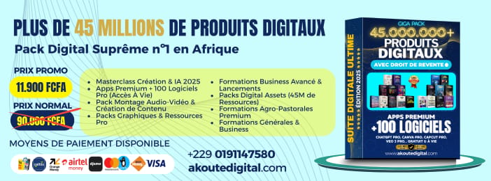 +45 millions de produits digitaux