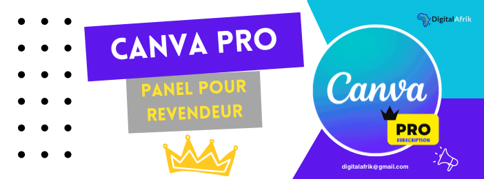 Panneau D'administration Canva | 500 Comptes Canva Pro | Accès Instantané