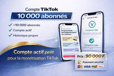 Compte TikTok 10 000 Abonnés – Prêt à l’Usage