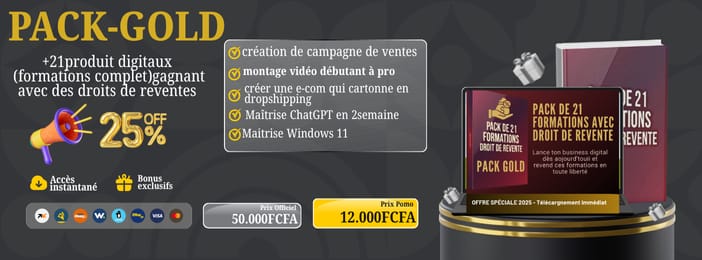 Apprends, maîtrise et monétise : ton pack de formations digitales 2025