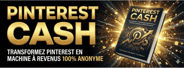 🔥 PINTEREST CASH – Transformez Pinterest en Machine à Revenus
