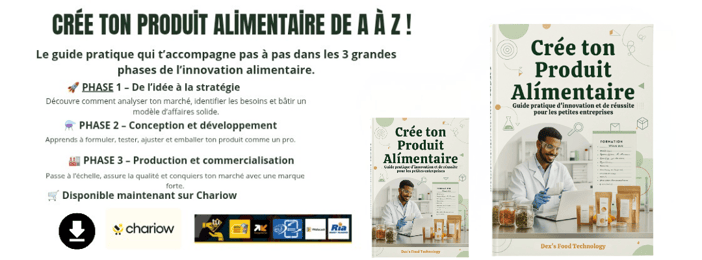 Créer ton produit alimentaire : Guide pratique d’innovation et de réussite