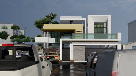 PDC-46-PROJET DE CONSTRUCTION D'UN IMMEUBLE RÉSIDENTIEL DE TYPE R+2 SUR 400 m2 (20x20)