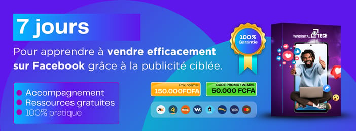 7 jours pour apprendre à vendre efficacement sur Facebbok avec la publicité ciblée