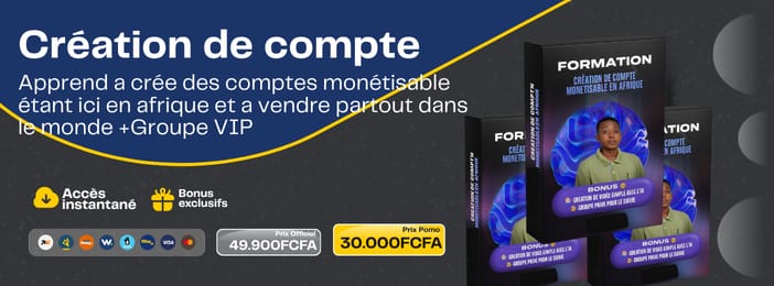 Formation Création de Compte Monétisable pack 3