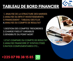TABLEAU DE BORD FINANCIER