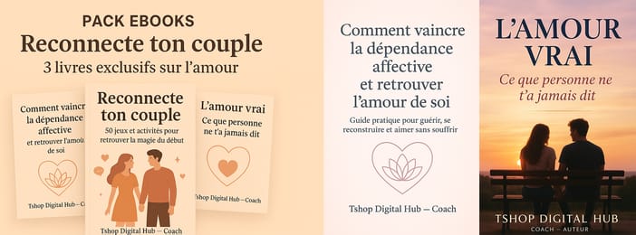 PACK EBOOKS – Reconnecte ton couple (3 livres exclusifs sur l’amour)