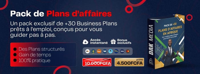 Pack Complet: Plans d'affaires et projets prêts à l'emploi pour réussir en Afrique