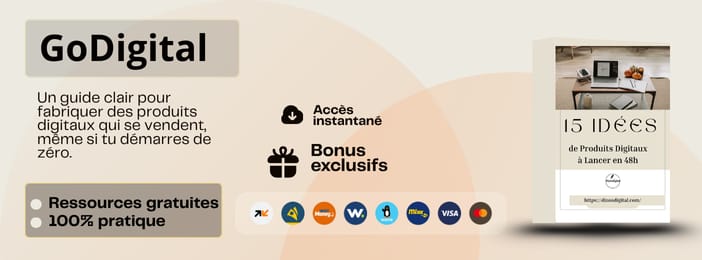 15 idées de produits digitaux à lancer en 48h