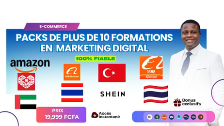 PACKS DE PLUS DE 10 FORMATIONS EN  MARKETING DIGITAL