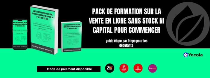 Lancez votre Boutique en ligne sans avoir besoin d'un capital ou d' un Stock en RDC.