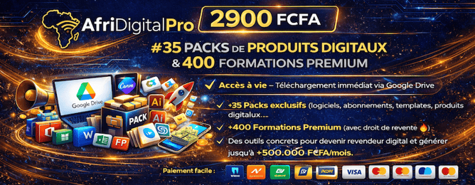 +35 PACKS DE PRODUITS DIGITAUX