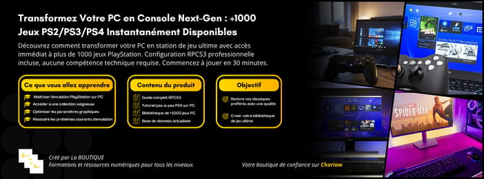 Transformez Votre PC en Console Next-Gen : +1000 Jeux PS2/PS3/PS4 Instantanément Disponibles
