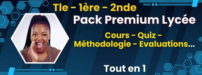 01 Pack Premium Lycée (Tous vos cours, exercices, méthodologie de Terminale, 1ère et 2nde en H-G)