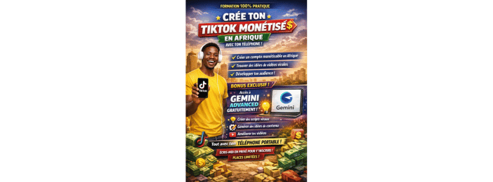 🎬 Formation sur comment créer un compte TikTok monétiser