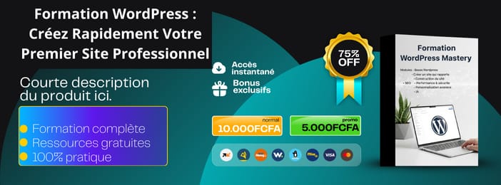 Formation WordPress : Créez Rapidement Votre Premier Site Professionnel