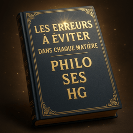 Les erreurs à éviter dans chaque matière (PHILO, SES, HG)