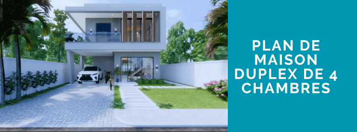 Plan de maison duplex de 4 chambres 04.
