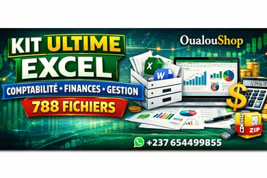 📦 KIT ULTIME EXCEL – COMPTABILITÉ, FINANCES & GESTION