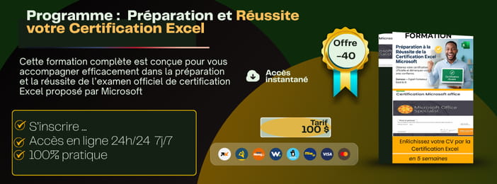 Préparation à la Réussite de l’Examen de Certification Excel » de Microsoft