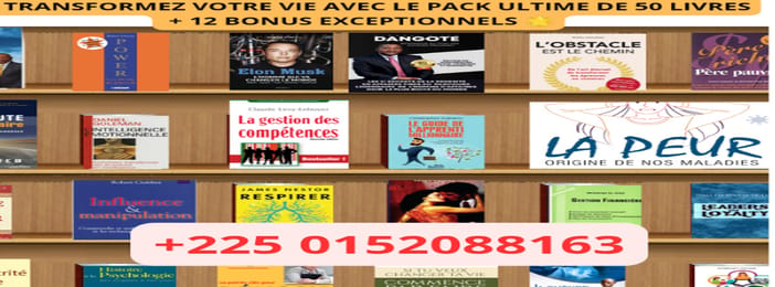 PACK DE 50 LIVRES BESTSELLERS DE DÉVELOPPEMENT PERSONNEL_SANTE ET BIEN ÊTRE...+ 12 AUTRES EN BONUS