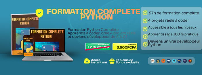 Formation Python Complète – De Débutant à Avancé
