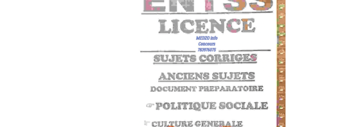 *ENTSS Licence : École Nationale des Travailleurs Sociaux Spécialisés*