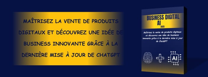 GAGNER  𝟱𝟬𝟬 𝟬𝟬𝟬 𝙁𝑪𝙁𝑨/MOIS  AVEC LES PRODUITS DIGITAUX + Vidéo BUSINESS IA  2025 Offerte