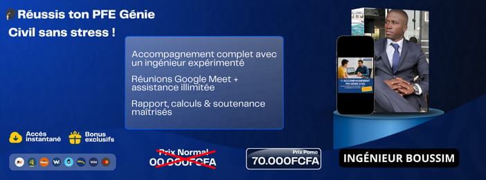 🎓 Pack Premium – Accompagnement PFE/PFA Génie Civil