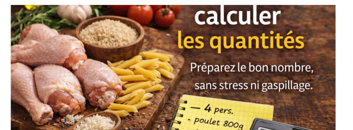Mini guide : Comment calculer les quantités
