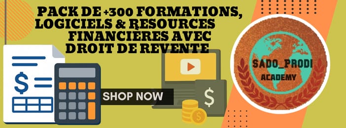 PACK DE +300 FORMATIONS , LOGICIELS & RESOURCES FINANCIÈRES AVEC DROIT DE REVENTE