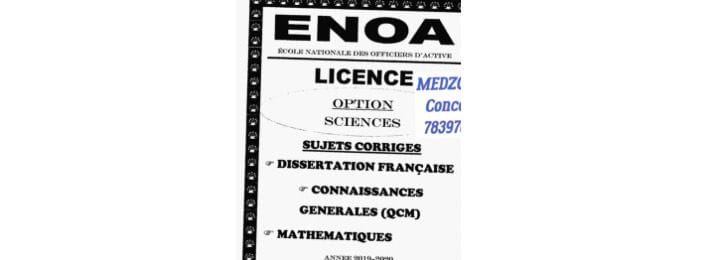 Fascicule ENOA OPTION SCIENCE
