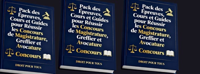 Pack des Épreuves, Cours et Guides pour Réussir les Concours de Magistrature, Greffier et Avocature