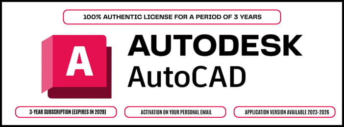 Genuine AutoCAD License | 3 years