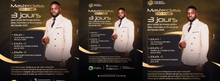 03 jours pour poser les bases spirituelles, mentales et financières de l’année 2026