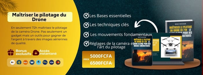 Maîtriser le pilotage de la caméra drone en 72h