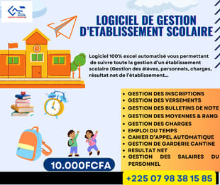 LOGICIEL DE GESTION D'ECOLE
