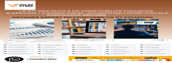 KIT PROFESSIONNEL DES OUTILS DE COMPTABILITÉ, FINANCE ET GESTION